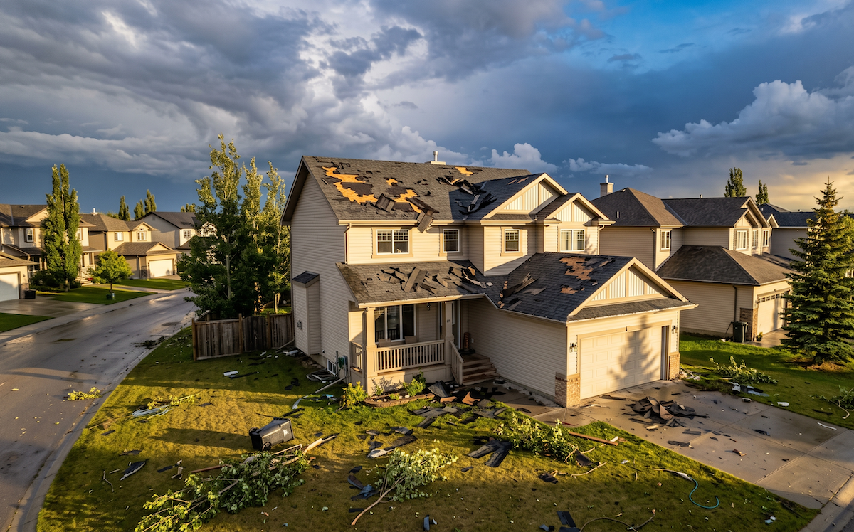 suburban Alberta home